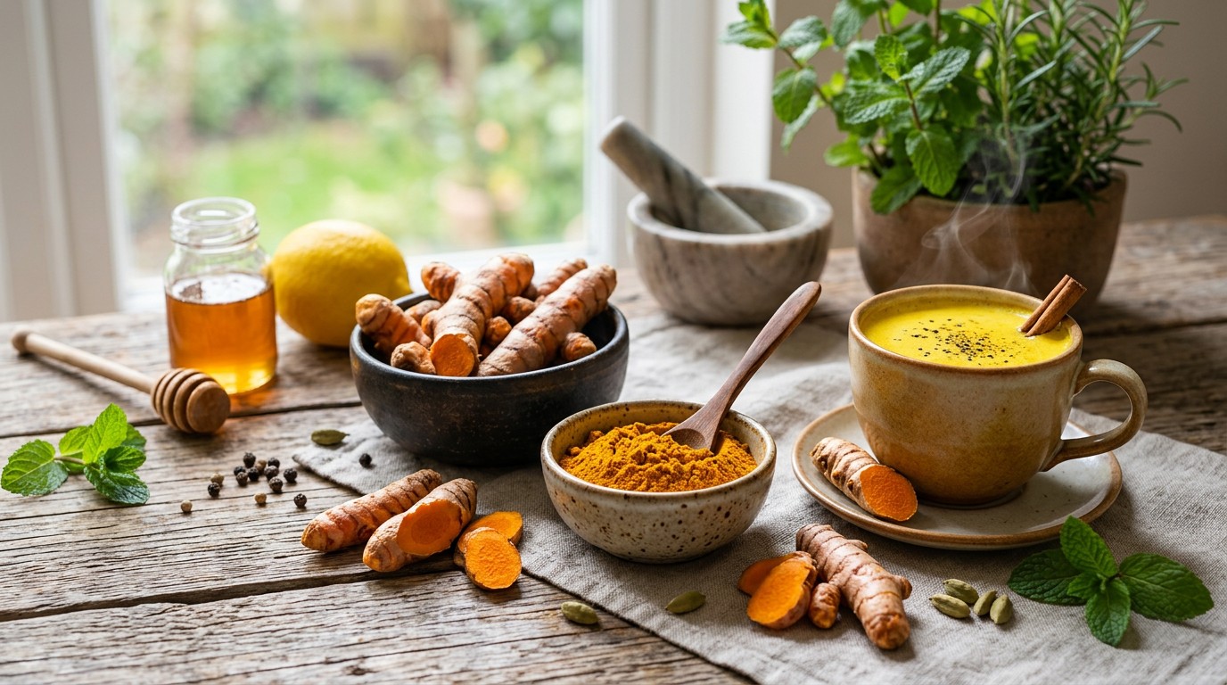 Turmeric together with a healthy diet may help joint pain and arthritis