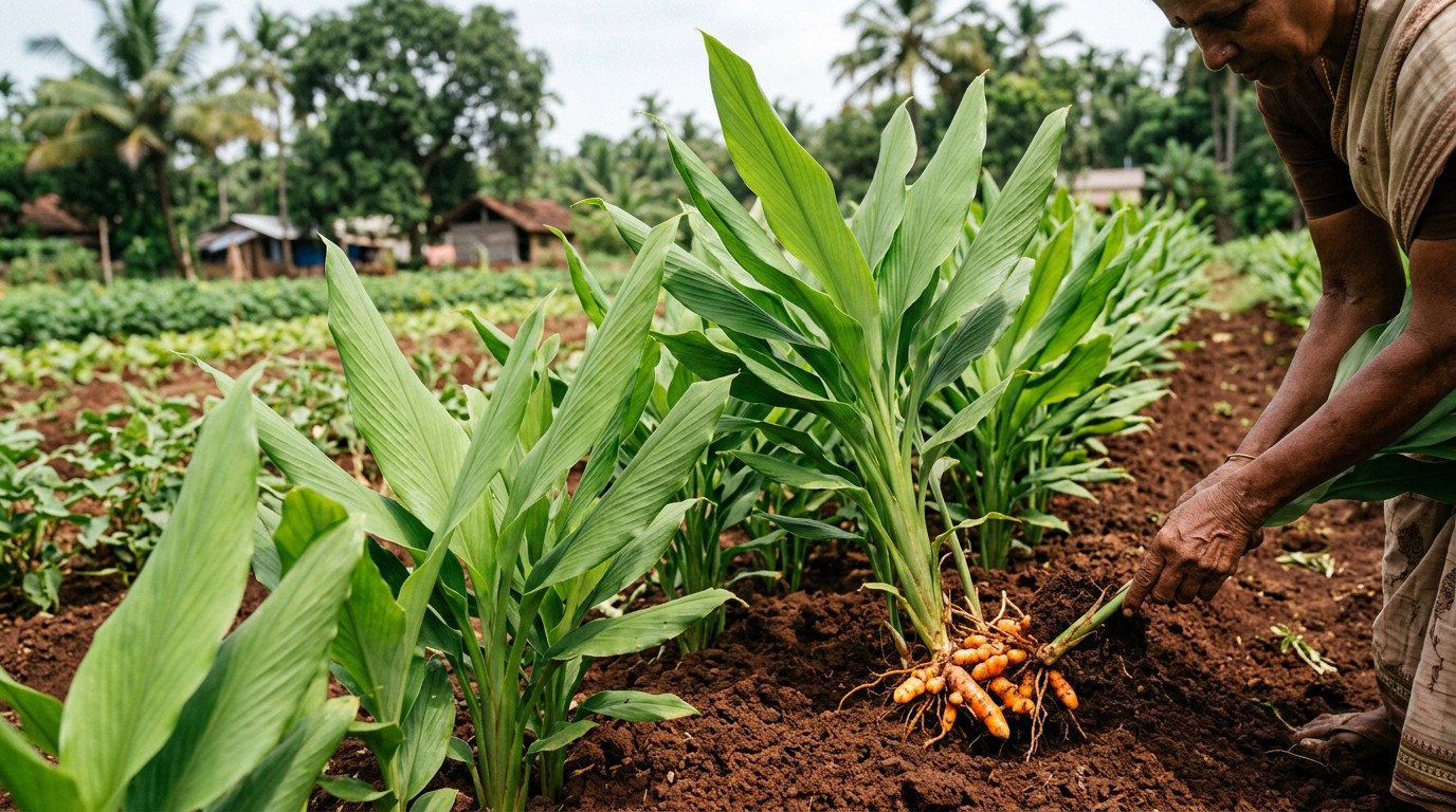 what does the turmeric plant look like