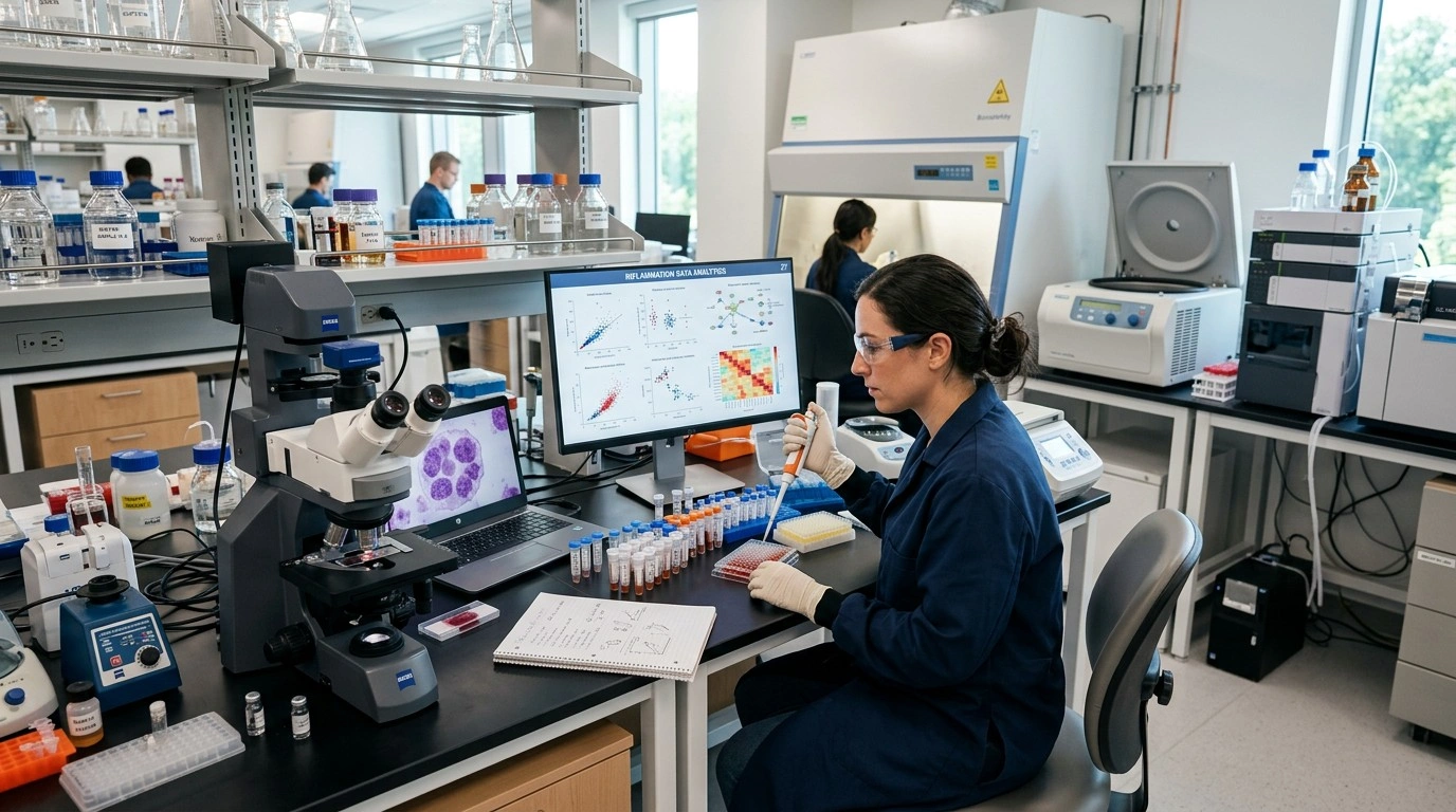 Laboratory research representing measurement of inflammatory markers such as CRP, IL-6 and TNF-alpha